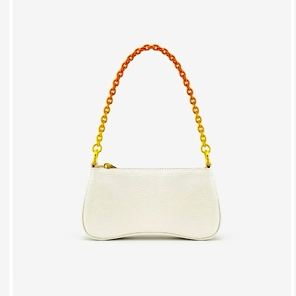 JW Pei Off White handbag w/ Gold Chain - Picture 1 of 5